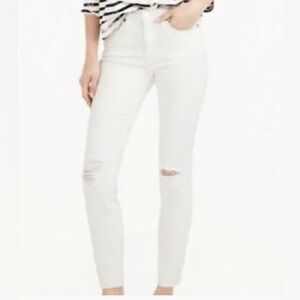 J CREW Lookout High Rise Skinny Crop distressed jeans size women’s 27 petite
